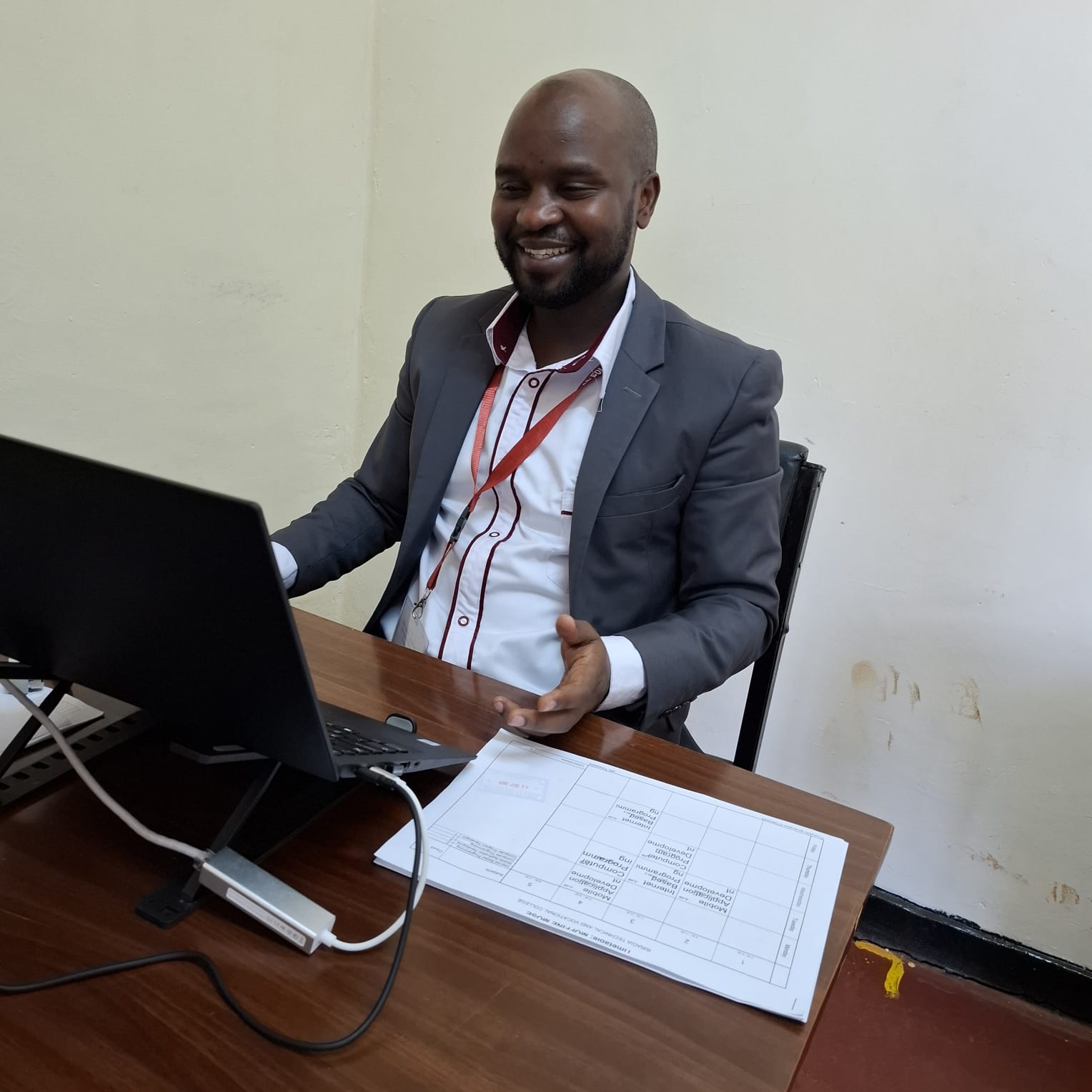 Moffine Mose, Head of ICT Department at Riragia Technical College